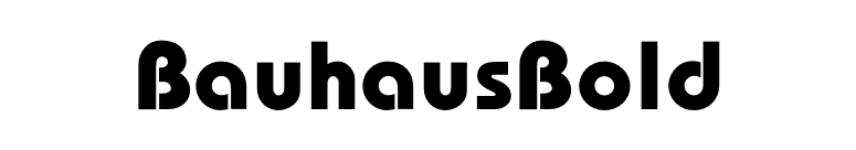BauhausBold font preview