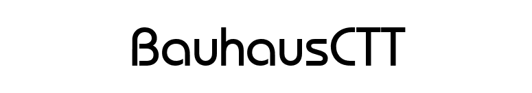 BauhausCTT font preview
