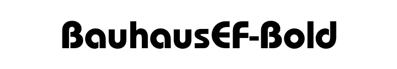 BauhausEF-Bold font preview
