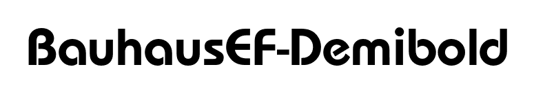 BauhausEF-Demibold font preview