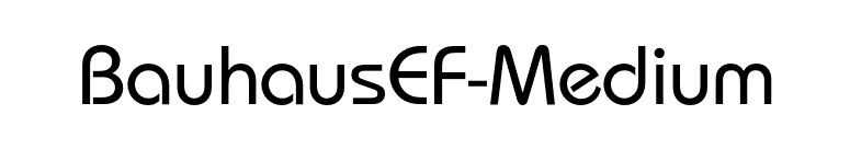 BauhausEF-Medium font preview