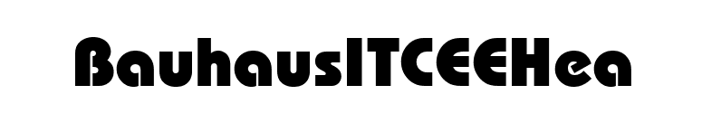 BauhausITCEEHea font preview