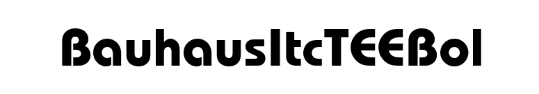 BauhausItcTEEBol font preview