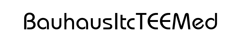 BauhausItcTEEMed font preview