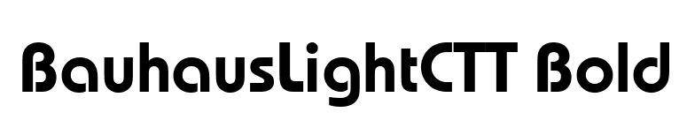BauhausLightCTT Bold font preview
