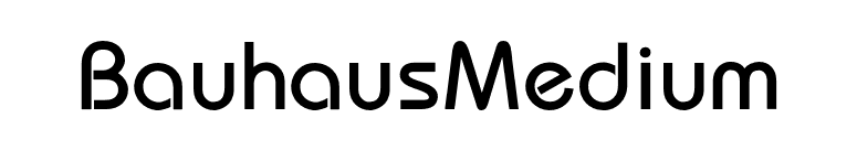 BauhausMedium font preview