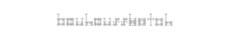 BauhausSketch font preview