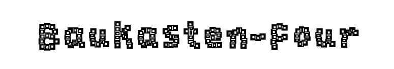 Baukasten-Four font preview