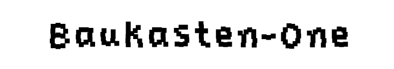 Baukasten-One font preview