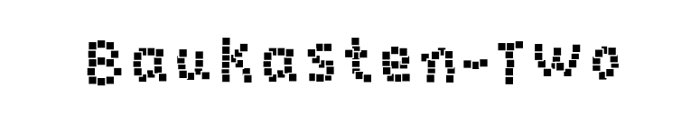 Baukasten-Two font preview