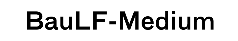 BauLF-Medium font preview