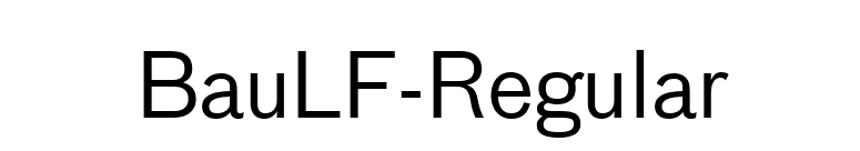 BauLF-Regular font preview