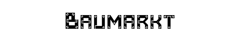 Baumarkt font preview
