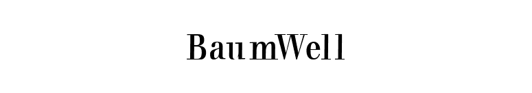 BaumWell font preview