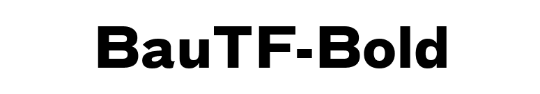 BauTF-Bold font preview