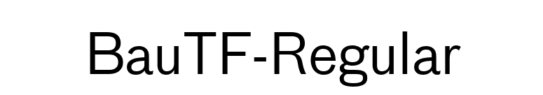 BauTF-Regular font preview
