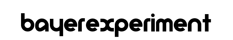 BayerExperiment font preview