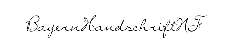 BayernHandschriftNF font preview