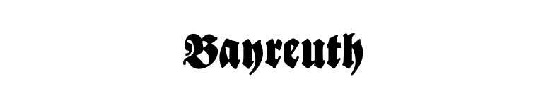 Bayreuth font preview