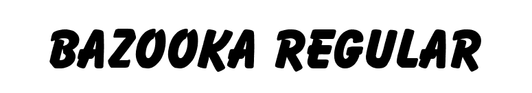 Bazooka Regular font preview