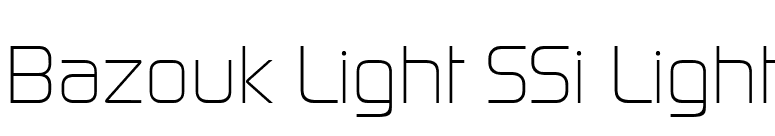 Bazouk Light SSi Light font preview