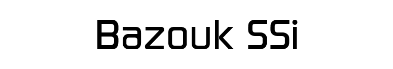 Bazouk SSi font preview