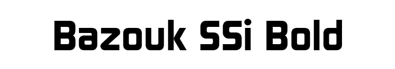 Bazouk SSi Bold font preview
