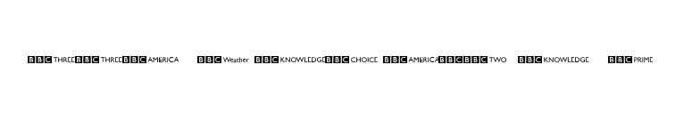 BBC Striped Channel Logos font preview