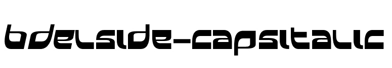 BDElside-capsitalic font preview