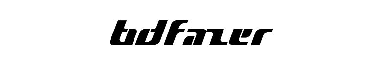 BDfazer font preview