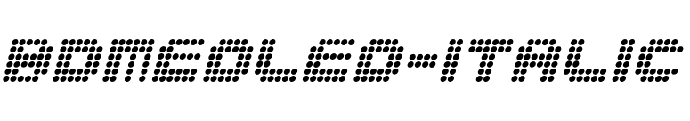 BDMedLed-Italic font preview