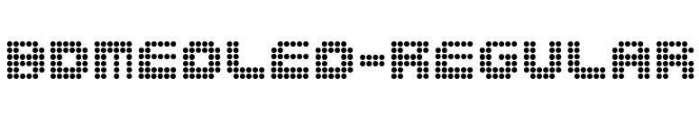 BDMedLed-Regular font preview