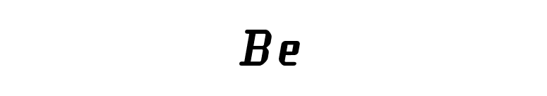Be font preview