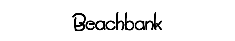 Beachbank font preview