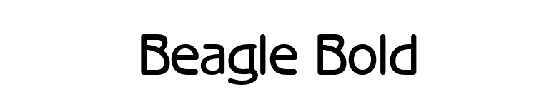 Beagle Bold font preview