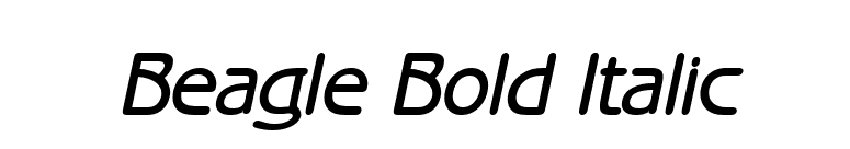 Beagle Bold Italic font preview