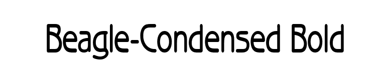 Beagle-Condensed Bold font preview