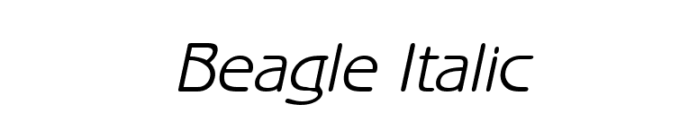 Beagle Italic font preview