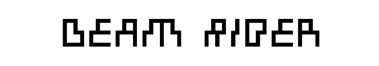 Beam Rider font preview