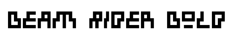 Beam Rider Bold font preview