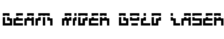 Beam Rider Bold Laser font preview