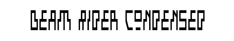 Beam Rider Condensed font preview