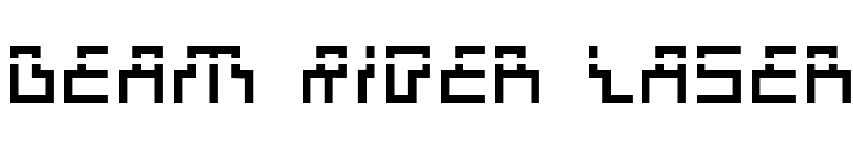 Beam Rider Laser font preview