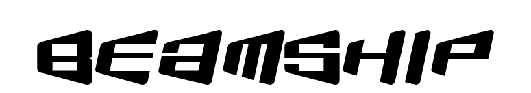 BeamShip font preview