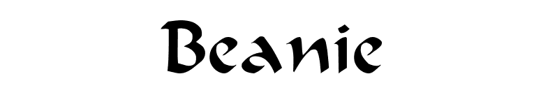 Beanie font preview