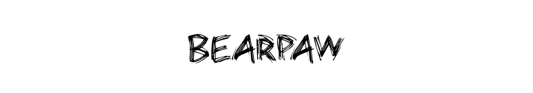 Bearpaw font preview