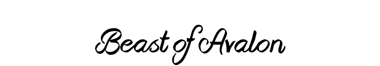 Beast of Avalon font preview