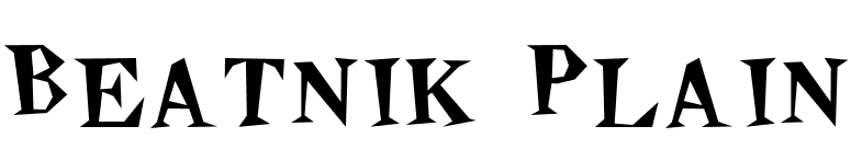 Beatnik Plain font preview