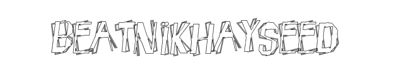 BeatnikHayseed font preview