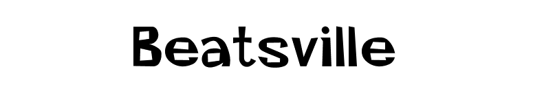 Beatsville font preview
